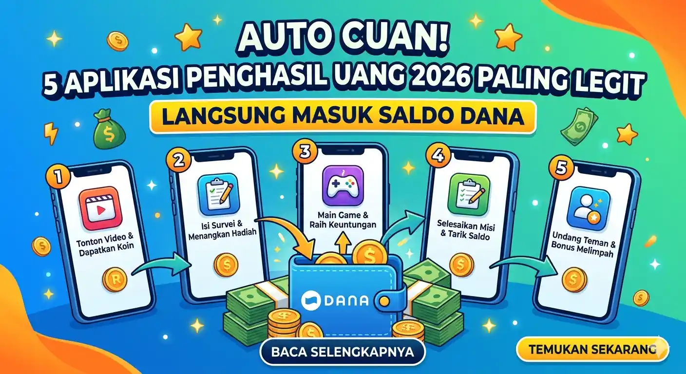 Auto Cuan 5 Aplikasi Penghasil Uang